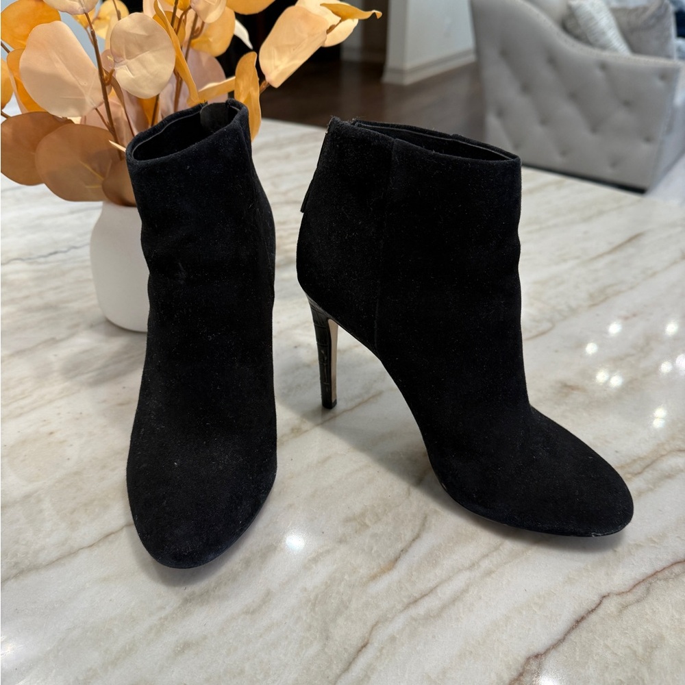Sam Edelman - Black suede heel boots - Size 7
